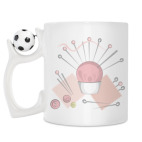 Кружка с футбольным мячиком