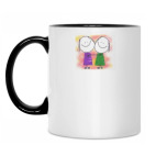 Кружка двухцветная