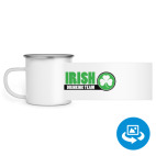 Кружка металлическая белая (круговая запечатка)