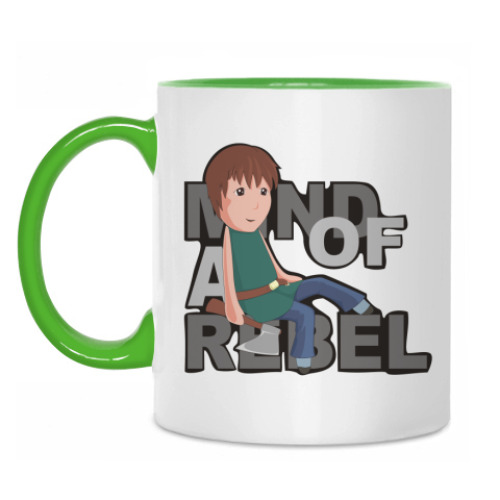 Кружка с принтом Кружка Mind of a Rebel