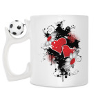 Кружка с футбольным мячиком