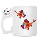 Кружка с футбольным мячиком