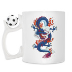 Кружка с футбольным мячиком