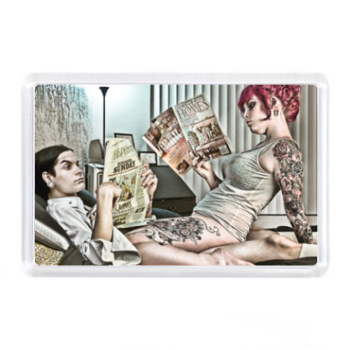 Магнит с принтом секс