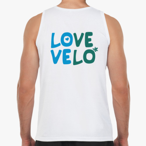 Майка с принтом Love velo