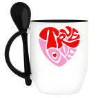 Кружка с ложкой