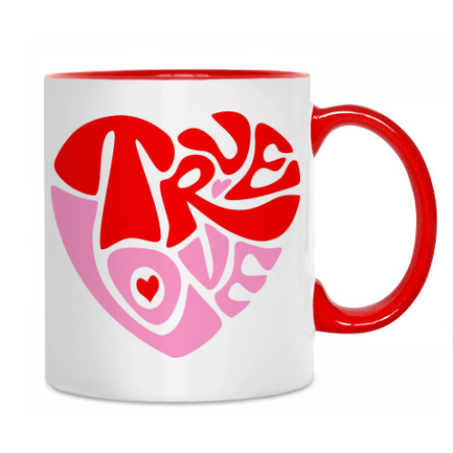 Кружка с принтом True Love