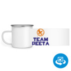 Кружка металлическая белая (круговая запечатка)