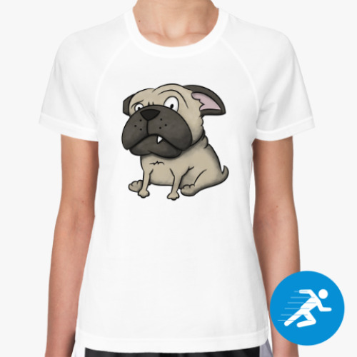Женская спортивная футболка Собака