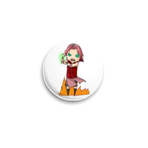 Значок 25мм с принтом Сакура Харуно