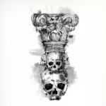 Череп-колонна