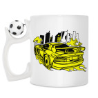 Кружка с футбольным мячиком