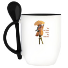 Кружка с ложкой