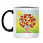 Кружка двухцветная