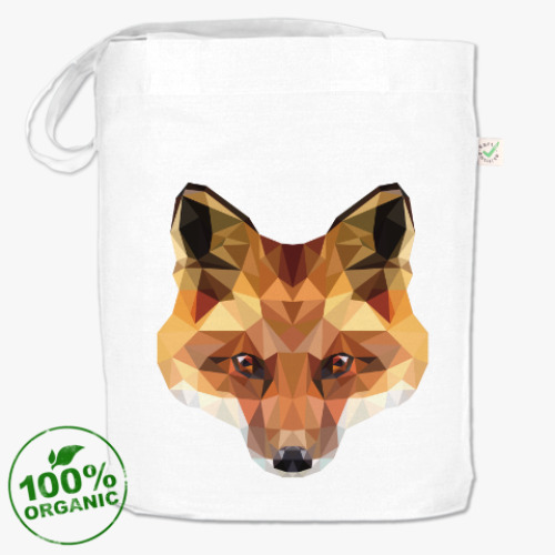 Сумка шоппер Low Poly Fox (Лиса)