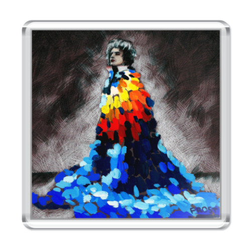 Магнит с принтом Freddie Mercury