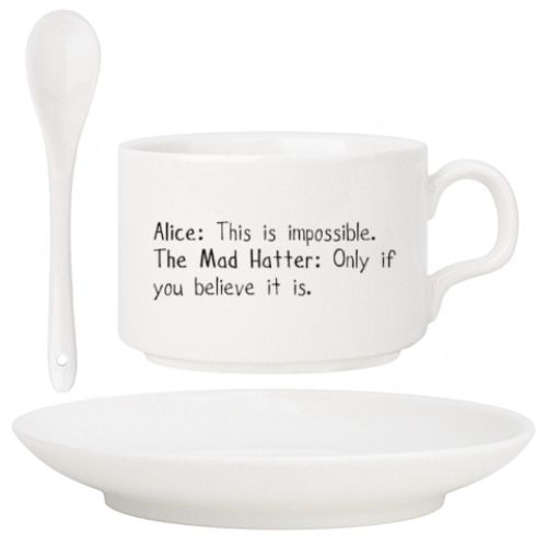 Кофейный набор с принтом Алиса в стране чудес/ Alice in wonderland