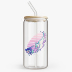 Банка с бамбуковой крышкой