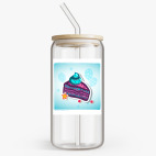 Банка с бамбуковой крышкой