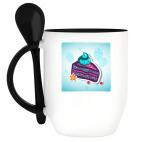 Кружка с ложкой