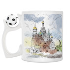 Кружка с футбольным мячиком