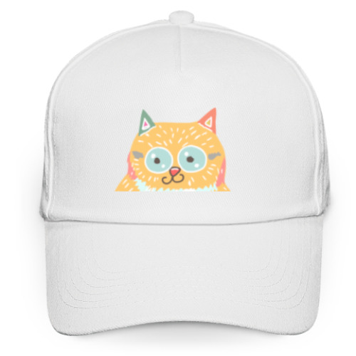 Кепка бейсболка с принтом Котик