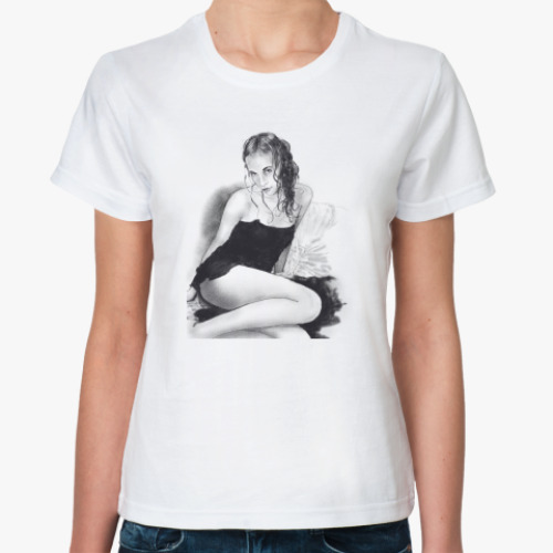 Классическая футболка с принтом Желание