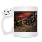 Кружка с футбольным мячиком