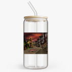 Банка с бамбуковой крышкой