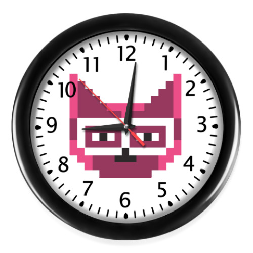 Настенные часы 8-bit Cat