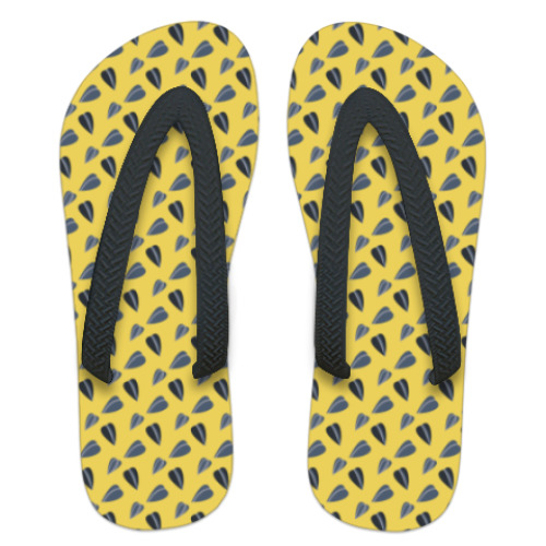 Шлепанцы (сланцы) с принтом Семки-семочки