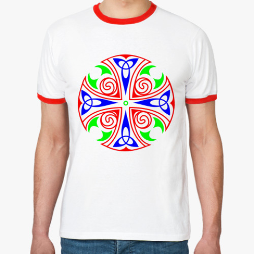 Футболка Ringer-T кельтский орнамент