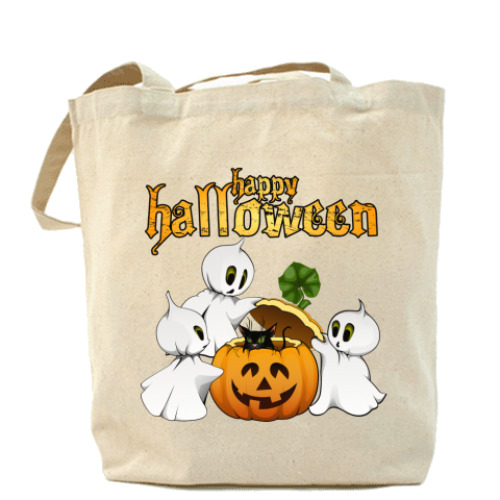 Сумка шоппер с принтом Привидения