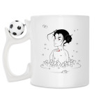 Кружка с футбольным мячиком