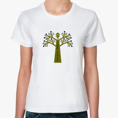 Классическая футболка с принтом Человекодерево