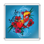 Птичка и сердце со стрелой