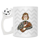Кружка с футбольным мячиком