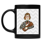 Кружка цветная UV-DTF