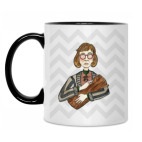 Кружка двухцветная