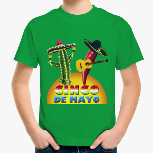 Детская футболка Мексиканский праздник Cinco de Mayo