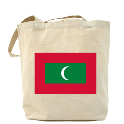 Сумка шоппер с принтом  Флаг Мальдивы