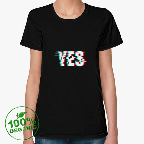 Женская футболка из органик-хлопка GLITH YES