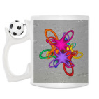 Кружка с футбольным мячиком