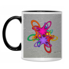 Кружка двухцветная