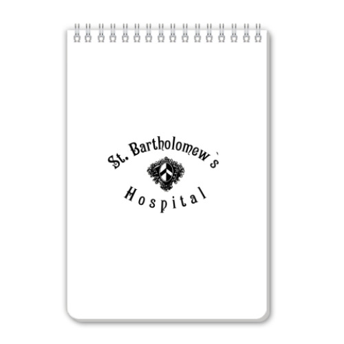 Блокнот с принтом Бартс