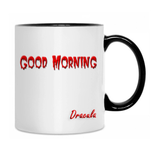 Кружка с принтом Утро Дракулы