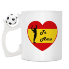 Кружка с футбольным мячиком