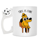 Кружка с футбольным мячиком