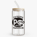 Банка с бамбуковой крышкой