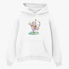 Толстовка худи оверсайз